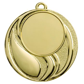 Medaille met sierlijke strepen goud