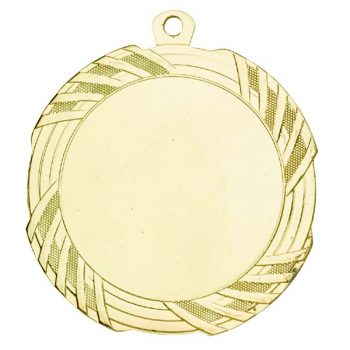 Grote Medaille met sierlijke strepen goud