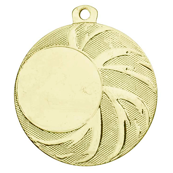 Medaille met strepen rechts goud
