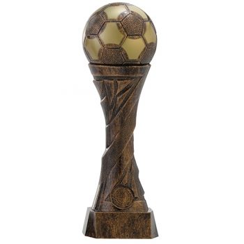 Voetbal beeld met bal als detail