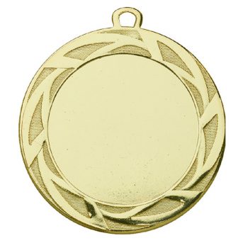 Grote medaille met meerdere strepen rondom goud