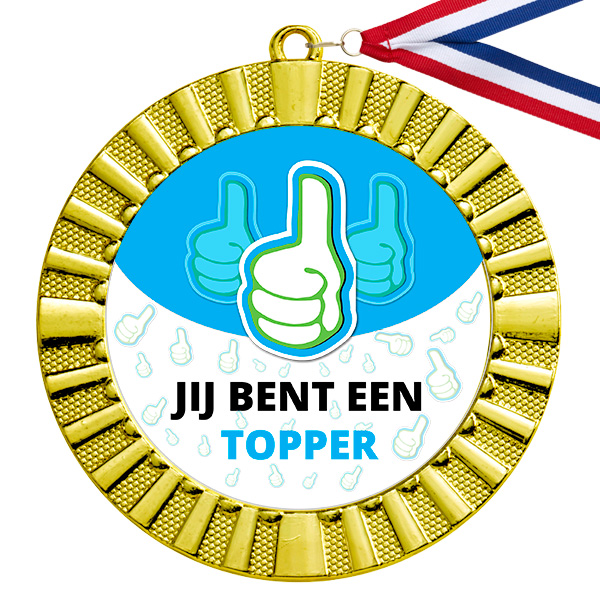 Grondig vaas weer Jij bent een topper gouden medaille – Sportprijzenonline.com