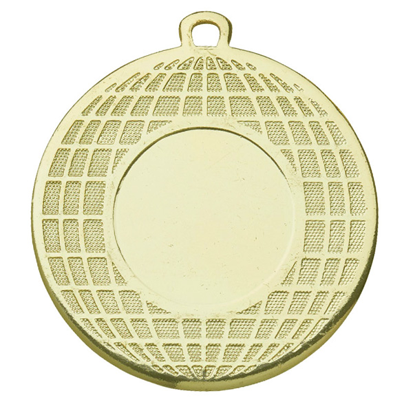 Medaille met wereldbol goud