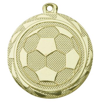 Voetbal medaille met bal goud